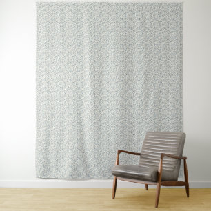 Tenture Motif eucalyptus bleu ardoise minimaliste des anné