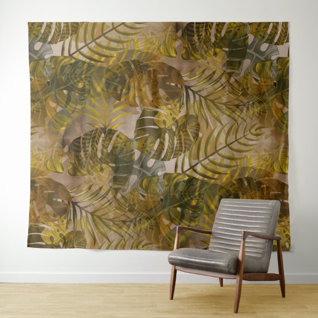 Tenture Motif Feuille terrien (En situation (horizontale))