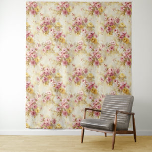 Tenture Motif floral à l'aquarelle vintage