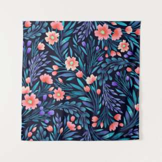 Tenture Motif floral aquarelle sans couture.