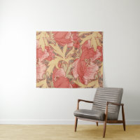 Motif floral de Nouveau d'art de pavots de William