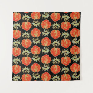 Tenture Motif floral incolore