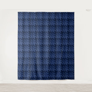 Tenture Motif frappant de formes bleues