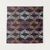 Motif géométrique abstrait sans couture. Bandes. M