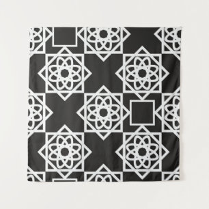 Tenture Motif géométrique arabe. Décor d'art. Islam. Fleur
