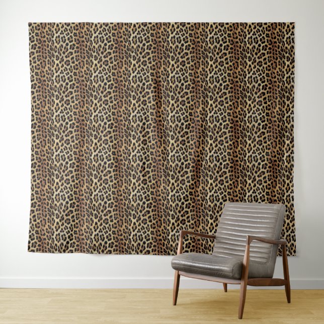 Tenture Motif léopard, tigre, peau de léopard, tendance, (En situation (horizontale))