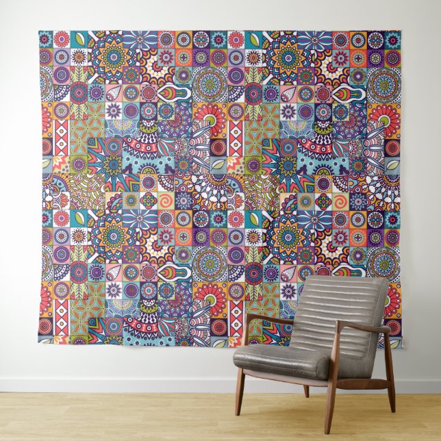 Tenture Motif Mandala (En situation (horizontale))