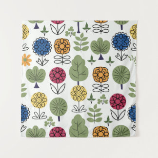 Tenture Motif mignon, nature en été, abstrait 