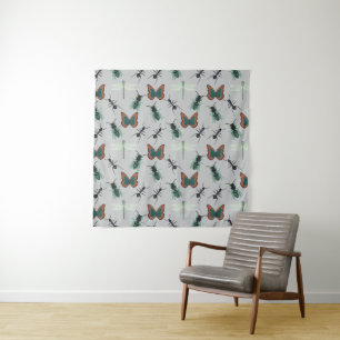 Tenture Motif papillon coloré