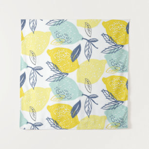 Tenture Motif sans couture à la limonade de gribouillis