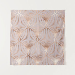 Tenture Motif sans couture aux formes feuille or