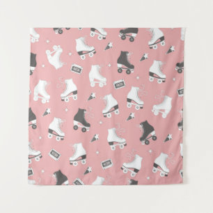 Tenture Motif sans couture avec des rollers et une cassett