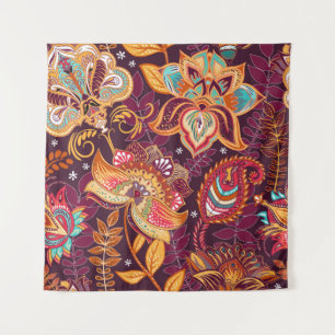 Tenture Motif sans couture brillante en cachemire. Coloré