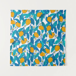 Tenture Motif sans couture. Fleur de citron. Les fleurs so