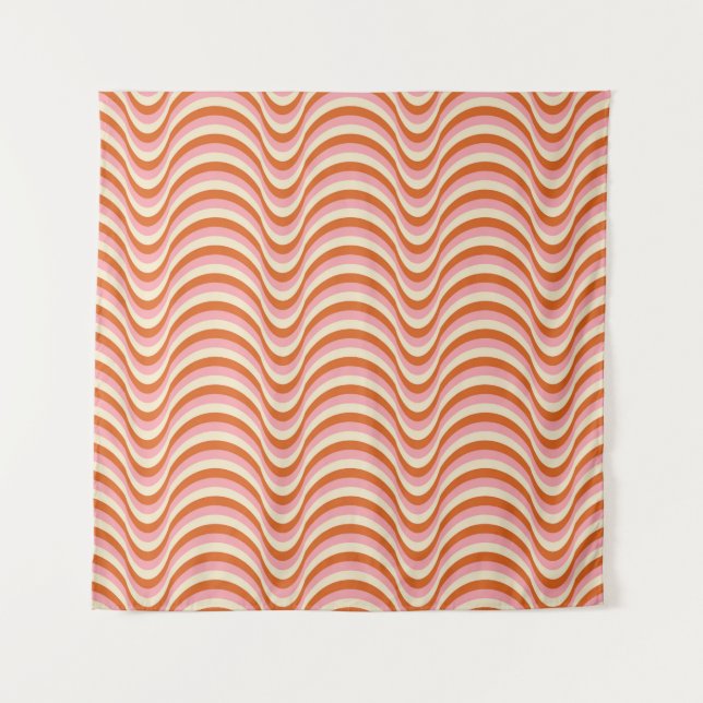 Tenture motif sans Seamless des années 70. 60s et les anné (Devant)