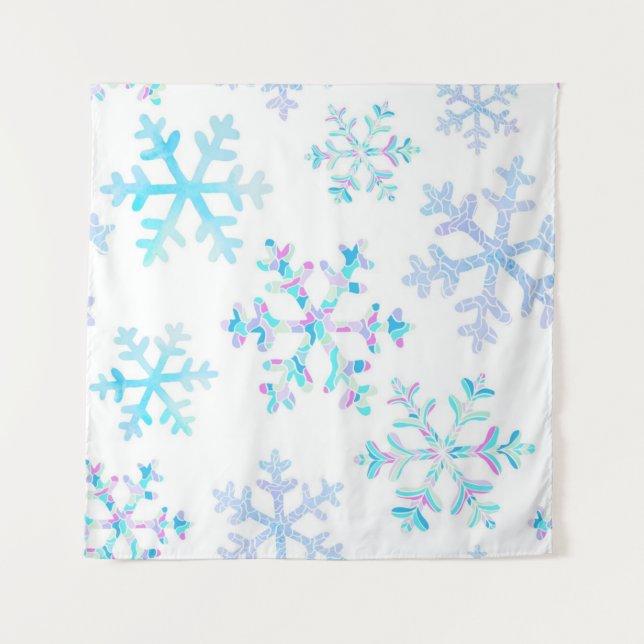 Tenture Motif Snowflake (Devant)