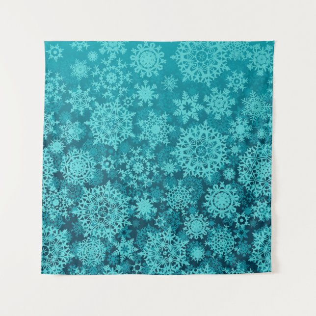 Tenture Motif Snowflake (Devant)