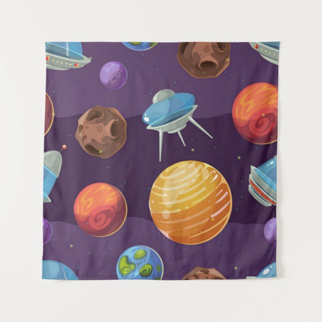 Tenture Motif spatial (Devant)