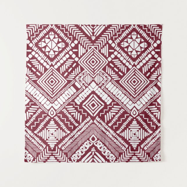 Tenture Motif transparent Aztec (Devant)