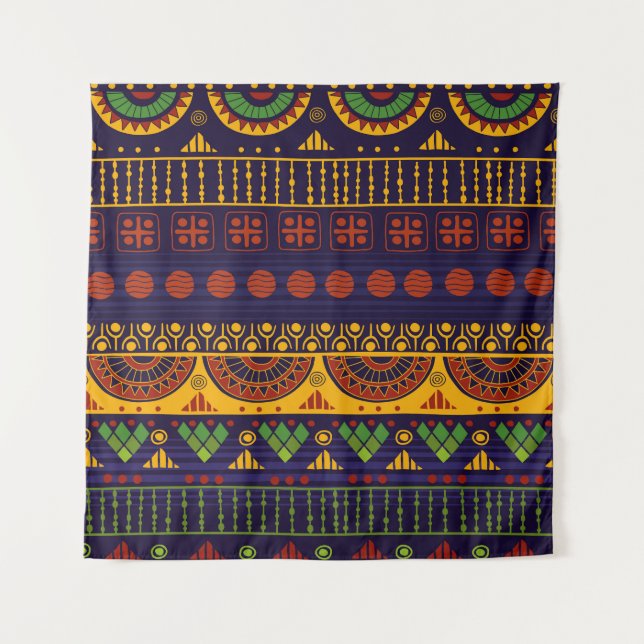 Tenture Motif tribal, polyvalent pour diverses utilisation (Devant)