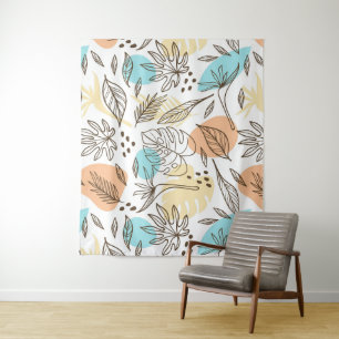 Tenture Motif tropical d'été dessiné à la main