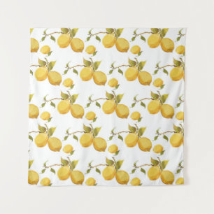 Tenture Motif vintage au citron