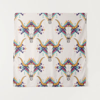 motif vintage sans couture tribale avec crâne taur