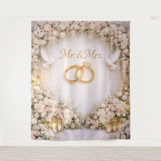 Tenture Mr. & Mrs. backdrop