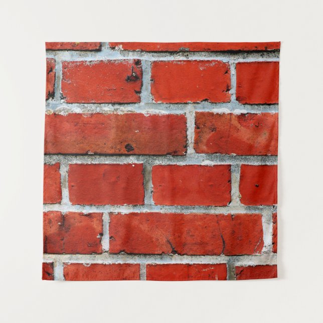 Tenture Mur brique rouge briques mur brique mur (Devant)
