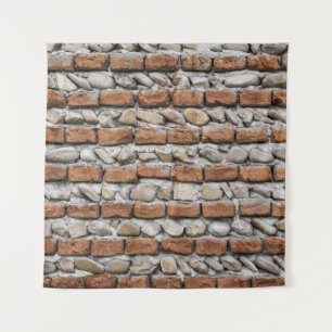 Tenture mur de briques Brown