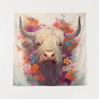 Mur de vache Highland