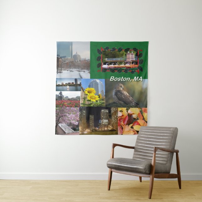 Tenture Murale Boston, Massachusetts (En situation)