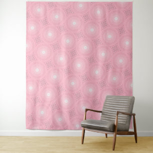 Tenture Murale Cercles roses motif