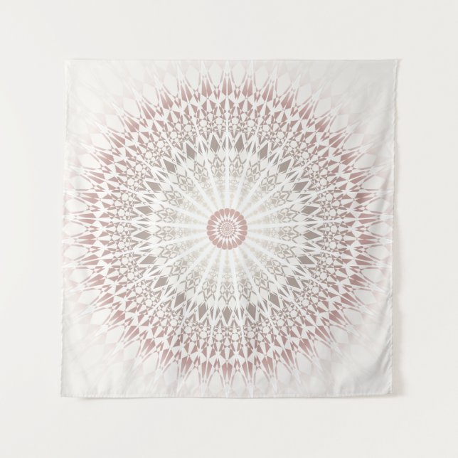 Tenture Murale Cream Tan Neutrals Mandala (Devant)