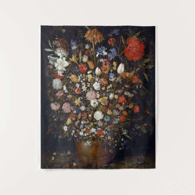 Tenture Murale Fleurs dans un bateau en bois Jan Brueghel l'aîné (Devant)