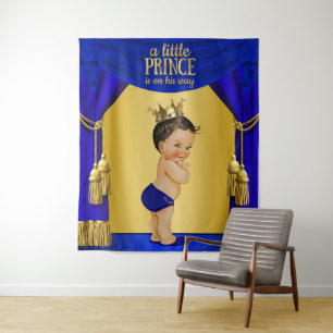 Tenture Murale Fond de toile de fond de shower bébé Prince Ethniq