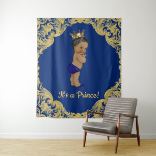 Tenture Murale Fond de toile de fond pour Baby Shower de Prince A