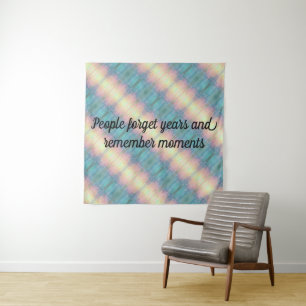 Tenture Murale Oublier les années Se souvenir des moments Pastel 