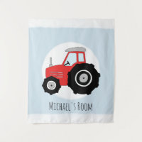 Petit bébé chien Doodle Red Farm Tracteur Nom Nurs