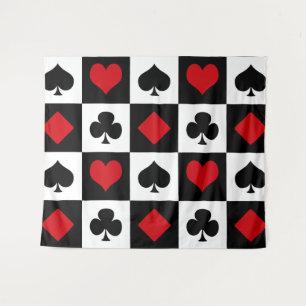 Tenture Murale Quatre combinaisons de cartes