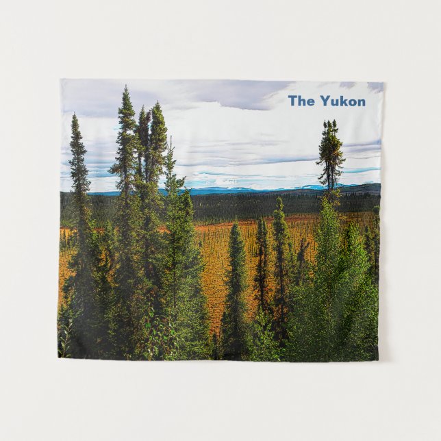 Tenture Murale Taiga Summer - Yukon (Devant (Horizontal))