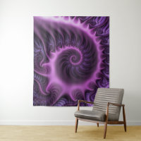 Vivid Cool Abstrait rose violet Fractal Art Spiral