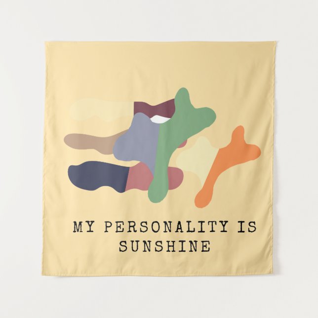 Tenture My Personality is Sunshine (Devant)