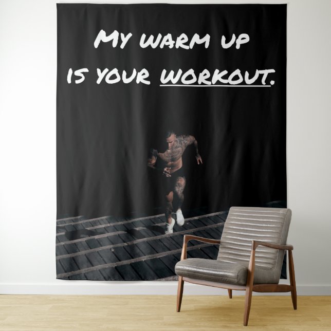 Tenture My Warm Up est votre entraînement, exercice Gym Fo (En situation)