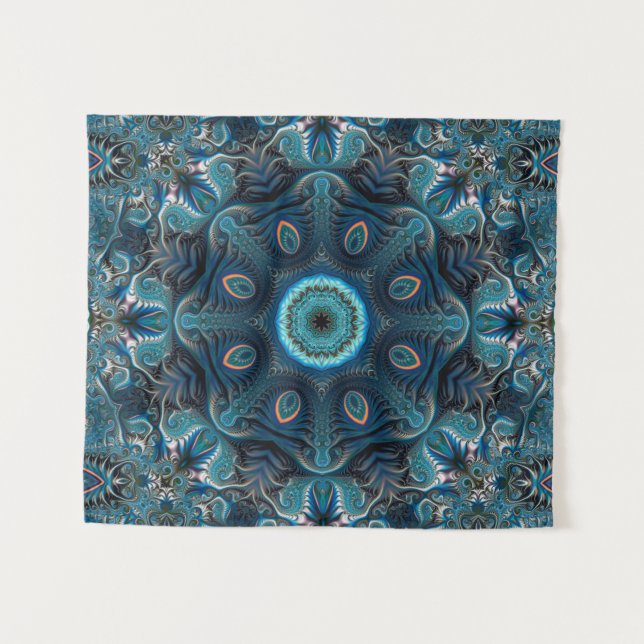 Tenture Mysterious space mandala (Devant (Horizontal))