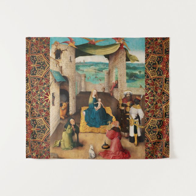 Tenture NATIVITÉ,ADORATION DE MAGI par BOSCH Christmas (Devant (Horizontal))