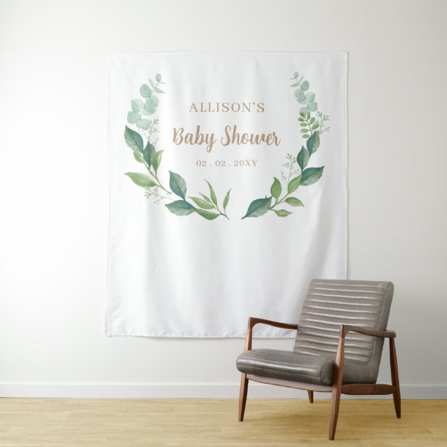 Tenture Nature rustique Baby shower de verdure Contexte (En situation)