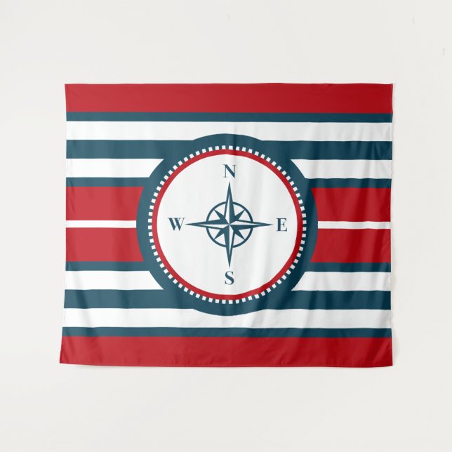 Tenture Nautical design (Devant (Horizontal))