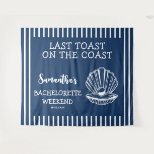 Tenture Nautical Seashell Bachelorette Party Dernier toast