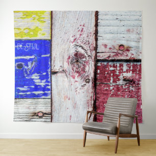 Tenture Néoplasticisme amusant style d'art en bois personn